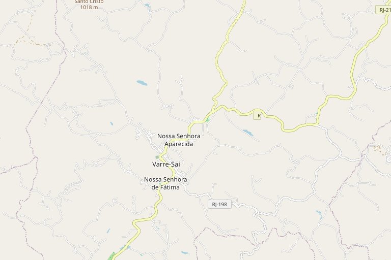 Mapa de Varre-Sai, RJ